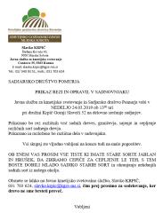 PRIKAZ REZI IN OPRAVIL V SADOVNJAKU-VABILO